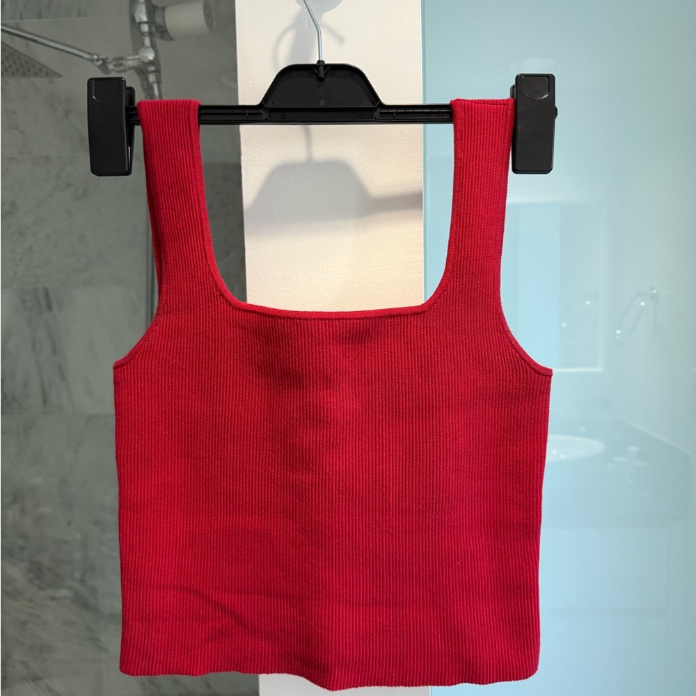 Reformation Julia Ribbed Sweater Tank Top